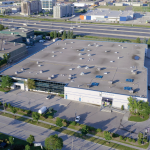 Aerial of 239 Chrislea Road with main entrance and parking