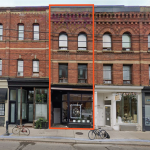 781 Queen Street E Retail/Residential Building with Outline