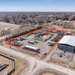 Outline of land available for sale at 6775 & 6781 Hiram Drive