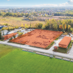 Aerial outlines of properties at 135-143 Walgreen Rad