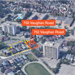 750-752 Vaughan Road aerial shot