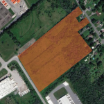 Aerial outline of land available at Broome Road
