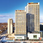 20 Eglinton Avenue W building exterior showing nearby streets
