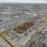 970 Dominion Avenue & 985 Nicola Avenue Aerial with property outlined