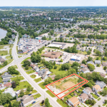 215 Riverside Drive aerial shot