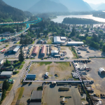545 Raab Street aerial with property outlined and highways indicated