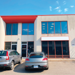 external entrance to 2 floor office condo
